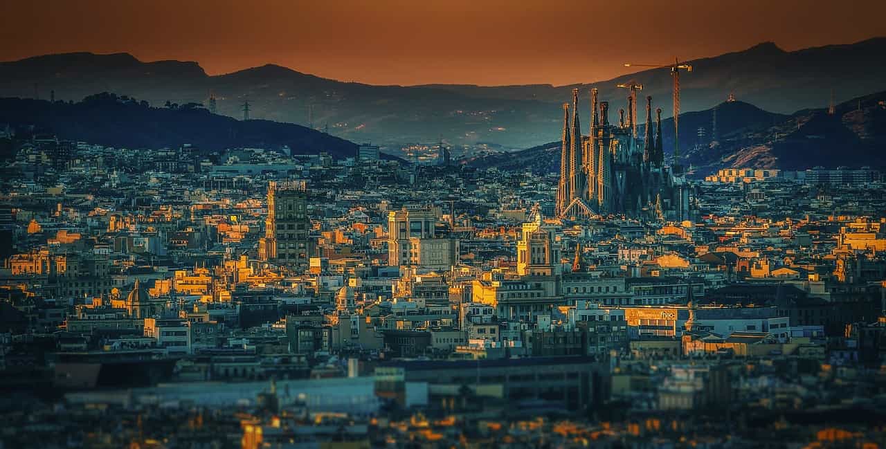 Beautiful view of Barcelona